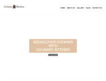 Tablet Screenshot of culinarykitchen.com